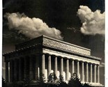 The Tea Room Menu Woodward &amp; Lothrop Washington DC 1938 Lincoln Memorial... - $74.17