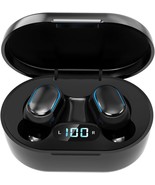 JOKBEN Wireless Headphones, True Wireless Earbuds with Led Display Charging Case - $10.99