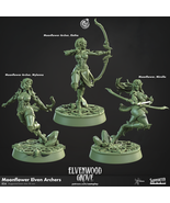 3D Printed Cast n Play Moonflower Elven Archers Elvenwood Grove Set 28mm... - $152.75 MXN+