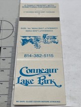 Vintage Matchbook Cover  Conneaur Lake Park,  Pennsylvania gmg  Unstruck - £9.73 GBP