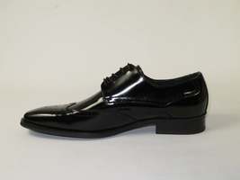 Men's Giovanni Shoes High Quality Leather Wing Tip Derby LINCOLN Black image 4
