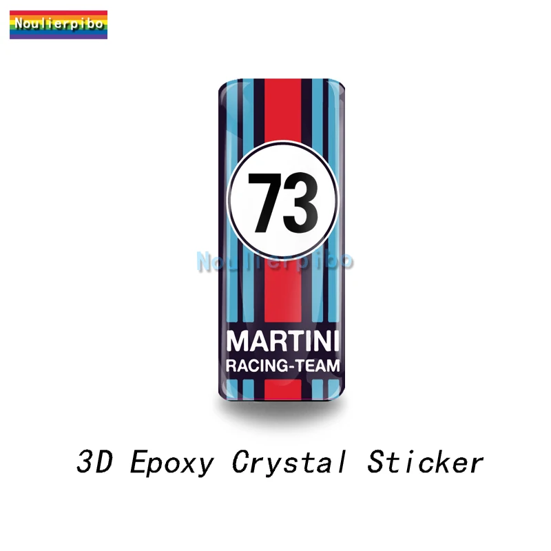 3D Personalized Crystal Top Gel Decal Martini Racing Launch  Die Cut Vinyl Car M - £19.69 GBP