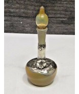 Vtg King Solomons Finds Art Glass Sterling Overlay Perfume Scent Bottle ... - £56.05 GBP