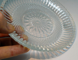 Crystal GRAFTON Desert Cookie Plate (Platter) 6" small - $32.68