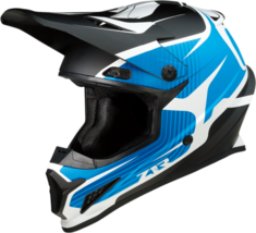 Z1R Rise Flame Helmet MX Offroad Blue Adult Large - £79.89 GBP