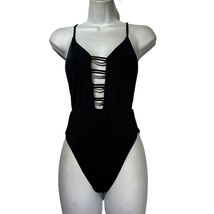 The Bikini Lab Black One Piece Ruched Cheeky Swimsuit Size S - $24.74