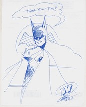 Original Signed DC Comics Super Hero Art Sketch ~ Batman The Rude Dark Knight - £31.30 GBP