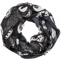 Star Wars Name Toss Imperial and Rebel Icons Infinity Viscose Scarf NEW UNUSED - £8.97 GBP