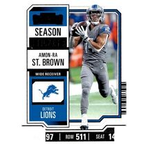 2023 Panini Contenders Amon-Ra St. Brown Season Ticket Retail NFL Lions ... - $3.84