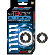 My Ten Erection Rings Tight Firm Rings Black - £24.73 GBP