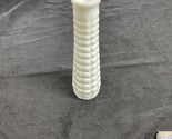 Vintage E.O. Brody Co. White Milk Glass Quilted Pattern Bud Vase 8.75&quot; - $8.91