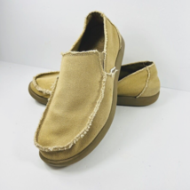 Crocs Venture Santa Cruz 10128 Sz 9 Loafers Canvas Slip On Shoes Beige Walking - £55.94 GBP