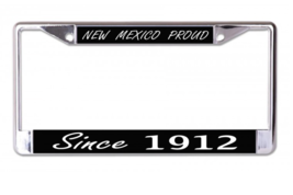 New Mexico Proud Since 1912 Usa Made Chrome License Plate Frame - £23.97 GBP