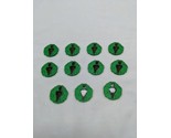 Lot Of (11) Spirit Island Acrylic Green Player 1 Turn Reminder Tokens - £28.39 GBP