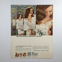 Vtg Clairol Nice N Easy Shampoo-In Hair Color Full Page Print Ad - $13.37