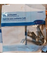 KENNEY T826/19 CAFE SATIN SILVER ROD MOUNTING BRACKETS ( 5 PACK OF 2 PAIRS) - $24.25 CAD