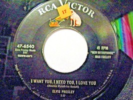 Elvis Presley-I Want You, I Need You, I Love You / My Baby Left Me-45rpm-1956-EX - £23.73 GBP