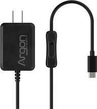 Argon USB C Power Supply with Switch Raspberry Pi 4 Power Supply - £22.50 GBP