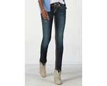 New Womens True Religion Brand Jeans Dark Blue 26 NWT Super T Skinny Flap White  - $160.38