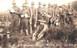 WWI Era 4th Infantry Soldiers Army Military Rpcc Postcard Plattsburgh New York - £13.34 GBP