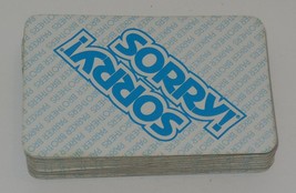 1972 Parker Brothers Sorry Board Game Replacement Set Of Cards Piece Part - $14.78