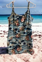 Vintage Hilo Hattie Hawaiian Made In USA Summer Dress sleeveless Floral Size M - £34.95 GBP