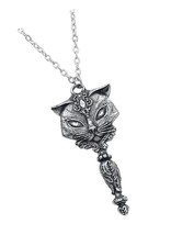 Gothic Sacred Cat Vanitas Pendant - $164.76