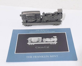 Franklin Mint Pewter CIRCUS CAR - World&#39;s Greatest Railroad (1) - £6.33 GBP