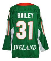 Any Name Number Ireland Retro Hockey Jersey Green Bailey Any Size image 2