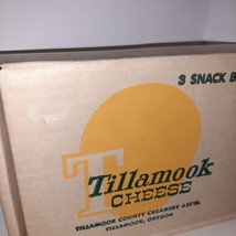 Tillamook Cheese Oregon Vintage Cheese Box Cardboard 11x8x2 (3 Snack Bars) - £11.87 GBP