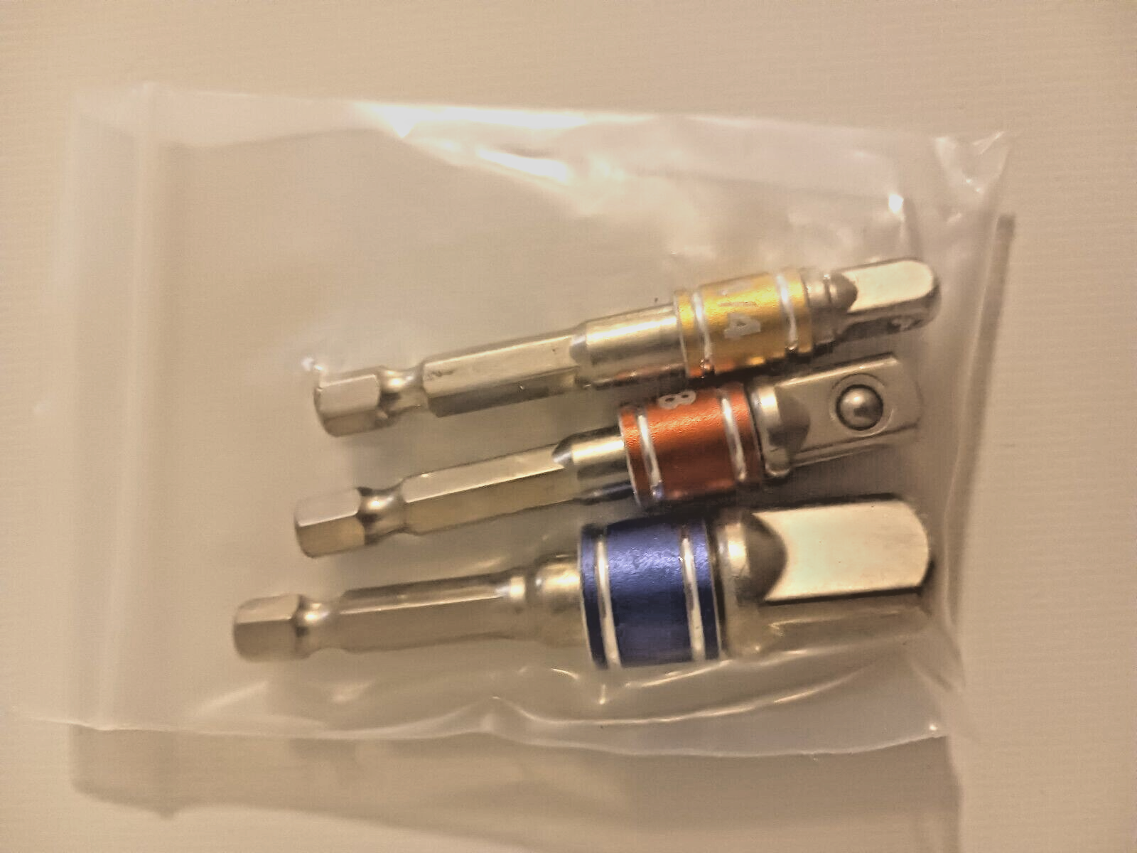 Socket Adapter Set Hex Shank to 1/4&quot; 3/8&quot; 1/2&quot; Impact Driver Drill 3 pcs... - $6.00