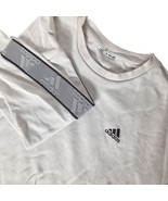 Adidas Changeover Tape Crew Sweatshirt Size Small White Black Spell Out ... - $19.81