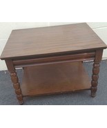 Fabulous 1970&#39;s Wood Veneer Dual Level Accent End Table - GDC - GREAT TABLE - $148.49
