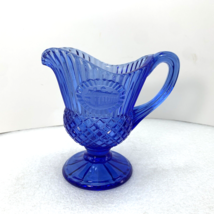 Avon Blue Fostoria Glass Washington Mt Vernon Creamer Pitcher, Vintage - £10.31 GBP