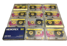 Memorex Cassettes dbs 90 &amp; High Bias 90 Used Audio Pre-Recorded Music Lo... - £15.48 GBP