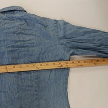 B.N.B. Best World Brand Women's Blue Long Sleeve Button Up Cotton Shirt Size M image 5
