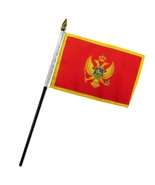 RFCO Montenegro 4&quot;x6&quot; Desk Stick Flag (No Base) (3) - $53.99 MXN+