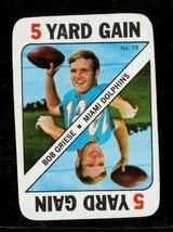 Vintage 1971 Topps Card Game Football Trading Card #29 Bob Griese Dolphins - £6.73 GBP