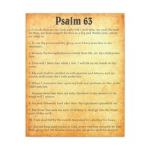  Psalm 63 Chapter Gold Bible Canvas Christian Wall Art Ready to  - £56.83 GBP+