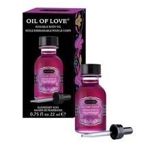 KAMA SUTRA Oil of Love Raspberry Kiss - .75 fl oz - Kissable Warming Body Toppin - £19.97 GBP