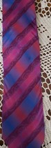 Pavone ~ 100% Silk ~ Made in Italy ~ 58&quot; Long ~ Multicolored Necktie - £11.93 GBP