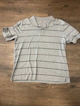 Covington Men’s Gray Purple Striped Polo Shirt Size XL 46-48 - £10.28 GBP