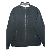 Eddie Bauer Softshell Hooded Jacket Men’s XL Black Liner - AC - $34.28