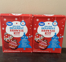 Set Of 2 Great Value Holiday Ornament Brownie Kit Exp Sept 2023 Makes 8 Brownirs - $19.95