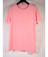 J.Lindeberg Mens T-Shirt Crewneck SS 1 Pocket Top Pink L - $80.56 CAD