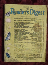 Readers Digest August 1944 WWII D-DAY John Gunther Edison Marshall Ira W... - $8.10