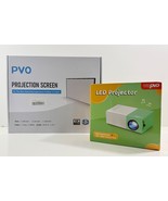 PVO 300 Pro Mini LED Portable Kids Projector &amp; 16:9 Screen ,Indoor/Outdoor - $72.38