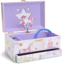 The Jewelkeeper Girl&#39;S Musical Jewelry Storage Box With Pullout Drawer Features - £31.59 GBP