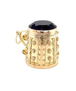 Vintage 14K Gold Amethyst Miniature Beer Stein Charm Pendant Locket w/ H... - €1.621,93 EUR