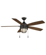 (PARTS ONLY) Hampton Bay Seaport 52&quot; LED Indoor/Outdoor Natural Iron Cei... - $0.98+